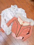 1980s Victoriana lace blouse - Medium
