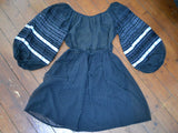 1970s Balloon sleeve dress - Medium Large