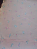 1940s Floral rayon slip/nightdress - Small Medium