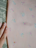 1940s Floral rayon slip/nightdress - Small Medium