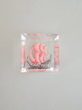 1950s Reverse carved lucite ship brooch