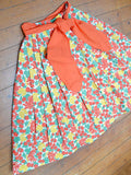 1950s Fruit print cotton Sportaville skirt - Extra Small