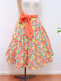 1950s Fruit print cotton Sportaville skirt - Extra Small