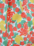1950s Fruit print cotton Sportaville skirt - Extra Small
