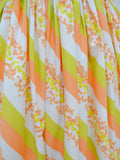 1950s Sherbert stripe cotton dress - Extra small
