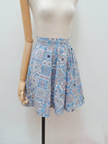 1940s Printed beach skirt - Extra small