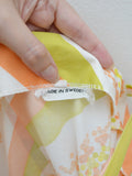 1950s Sherbert stripe cotton dress - Extra small