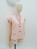 1950s Cotton loose blouse - Medium