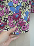 1930s Cotton printed blouse - Extra small