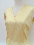 1960s Gold Lamé dress with pockets - Small