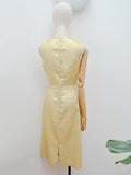 1960s Gold Lamé dress with pockets - Small