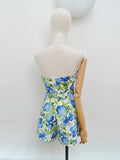 1950s Cotton two piece sun set - Large X L