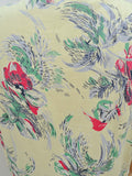 1940s Printed cotton dress - Small Medium