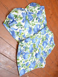 1950s Cotton two piece sun set - Large X L