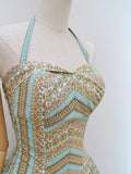 1950s Skirted swimsuit - Extra small Small