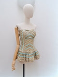 1950s Skirted swimsuit - Extra small Small