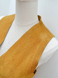 1970s Snake applique suede dress - Extra small Small