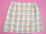 1970s Round pocket check mini skirt - Medium