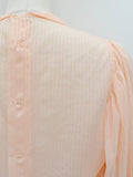 1940s Sheer pinstripe blouse - Small