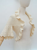 1930s Knitted bolero / bedjacket - Extra small