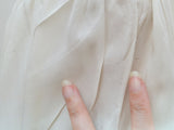 1930s Smocked rayon blouse - Small Medium