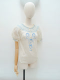 1930s Smock folk blouse - Small