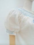 1930s Smock folk blouse - Small