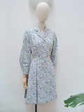 1950s Floral princess coat - Extra Small