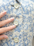 1950s Floral princess coat - Extra Small