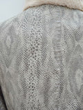 1960s 70s Snakeskin print vinyl raincoat - Small