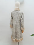 1960s 70s Snakeskin print vinyl raincoat - Small