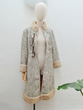 1960s 70s Snakeskin print vinyl raincoat - Small