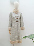 1960s 70s Snakeskin print vinyl raincoat - Small