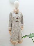1960s 70s Snakeskin print vinyl raincoat - Small