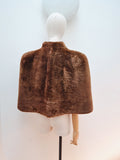 1940s Sheared sheepskin capelet - Small Medium Large