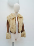 1970s Sheepskin suede jacket - Extra small