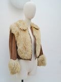 1970s Sheepskin suede jacket - Extra small