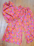 1960s Psychedelic wide leg two piece - Extra x small