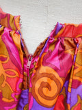 1960s Psychedelic wide leg two piece - Extra x small