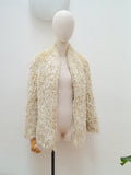 1970s Faux shaggy sheepskin jacket - Small