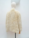 1970s Faux shaggy sheepskin jacket - Small
