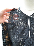 1930s Lace ruffle jacket - Small