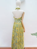 1970s Lucie Linden maxi dress - Small