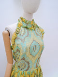 1970s Lucie Linden maxi dress - Small