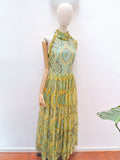 1970s Lucie Linden maxi dress - Small