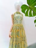 1970s Lucie Linden maxi dress - Small