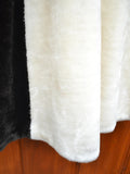 1970s Plush faux fur buckled coat - Medium