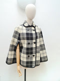 1960s Reversible wool Wetherall cape - Extra small Small