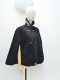 1960s Reversible wool Wetherall cape - Extra small Small