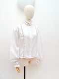 1970s Quad cotton blouse - Medium